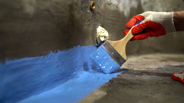 Commercial Exterior Waterproofing project at a Saint Nazianz, WI business property by SJ Waterproofing Pros